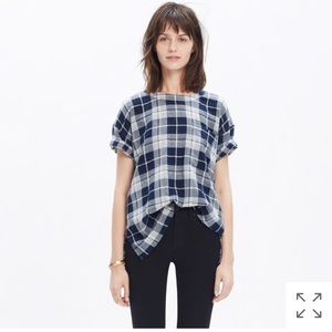 Madewell Oversized Flannel Emporia Plaid